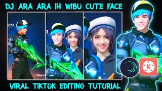 PRESET ALIGHT MOTION FF | CUTE FACE | DJ DJ ARA ARA IH WIBU VIRAL TIKTOK EDITING TUTORIAL | SADSCARM
