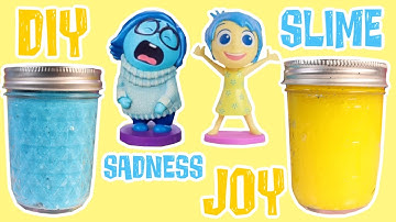 Disney Inside Out 2 Movie How to Make DIY Slime Joy VS Sadness