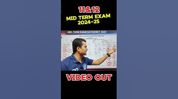 Mid-Term Official Date sheet 2024-25🤯 ||half yearly exam date sheet||