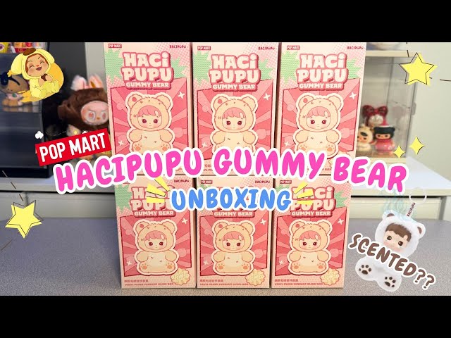 POP MART BLIND BOX UNBOXING - HACIPUPU GUMMY BEAR SERIES - YouTube