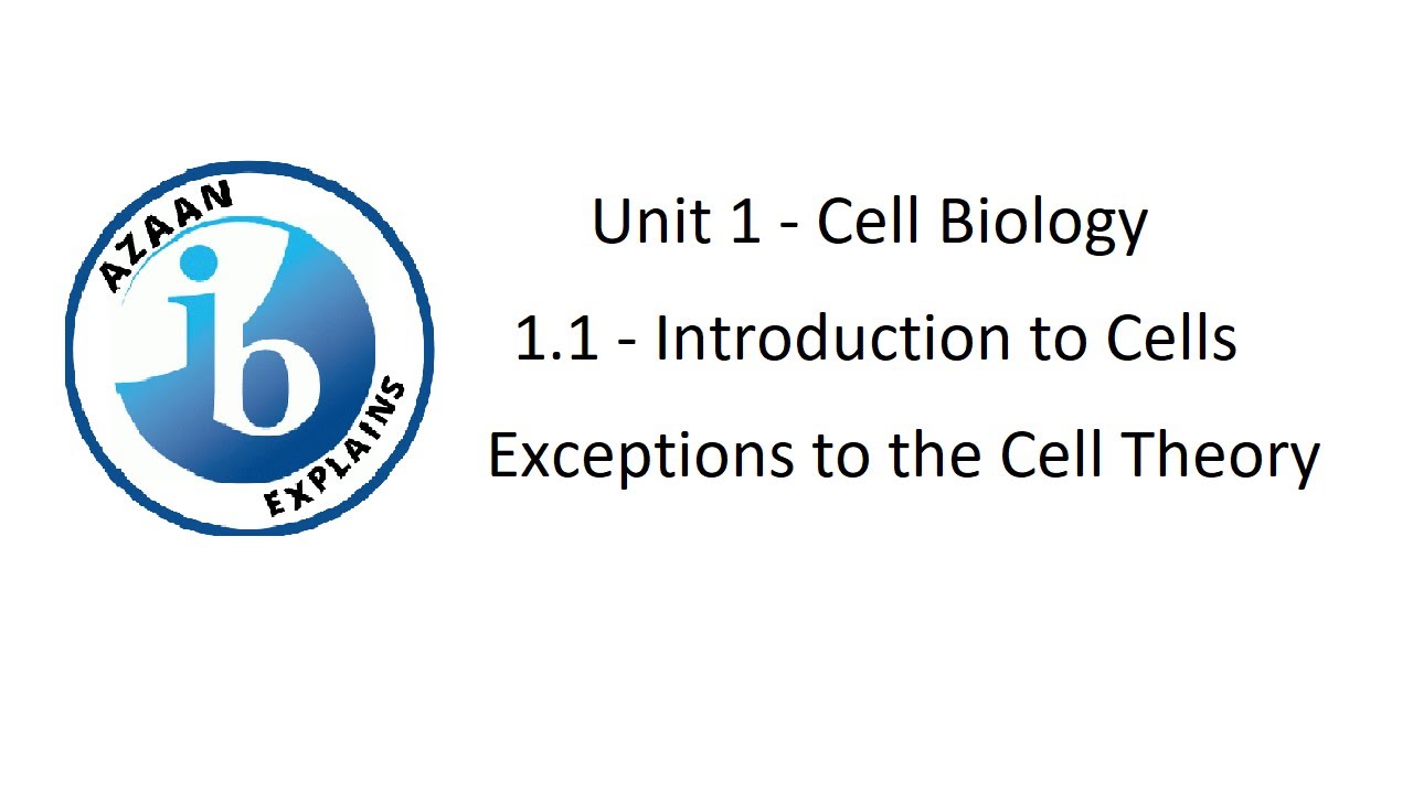 DP Biology 1.1.A1 - Exceptions to the Cell Theory