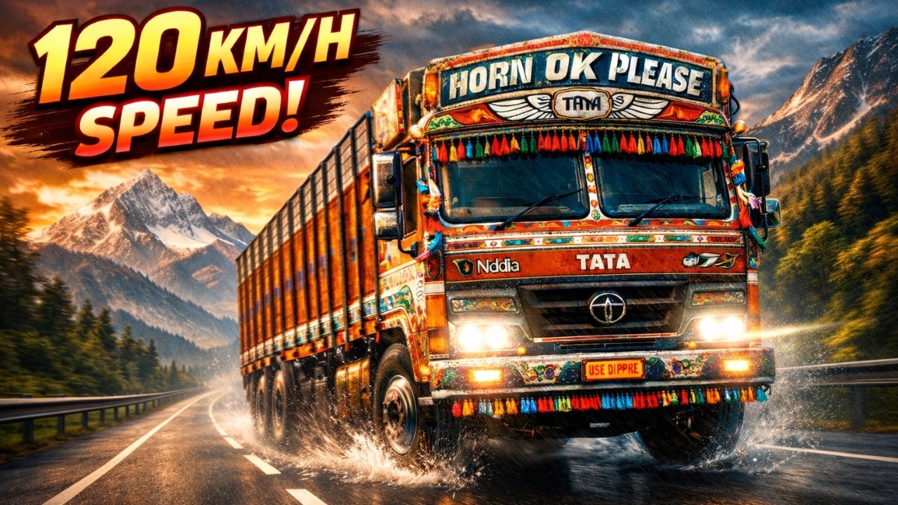 INDIAN TRUCK AT 120 KM/H! 😱 Extreme Speed Challenge in ETS2 | High Speed Drive