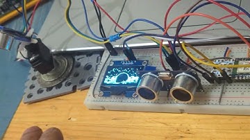 Eyes animation with ultrasonic sensors