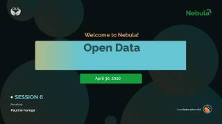 OLS Nebula-3, Session 6: Open Data