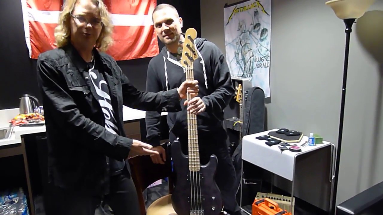 Bill Baker and VOLBEAT Anders Kjolholm May 1, 2014  new BASS at the SANDS backstage