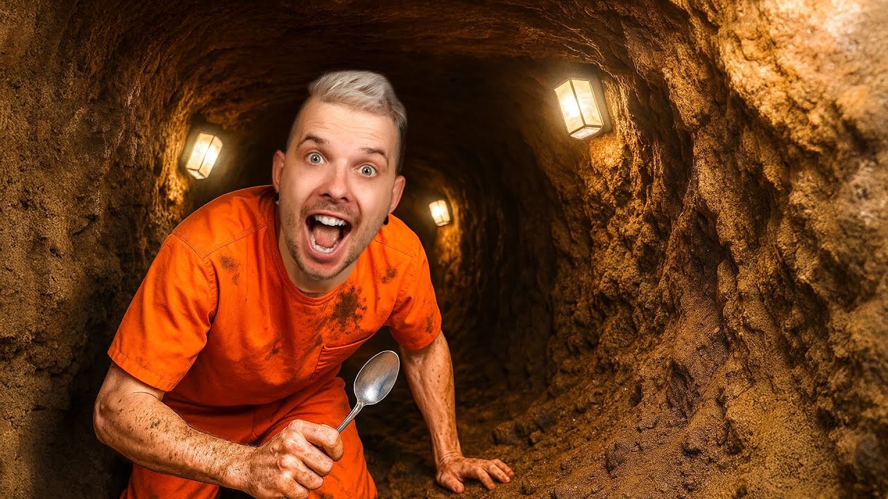 WYKOPAŁEM DŁUGI TUNEL ŁYŻECZKĄ!