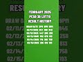 FEBRUARY 2025 PCSO 3D LOTTO RESULT HISTORY Lottoresulthistory