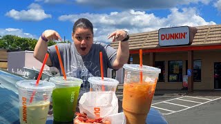 Trying SECRET Menu Items At Dunkin'!