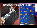 How to sew an overlap vent/slit on a long skirt neatly finished