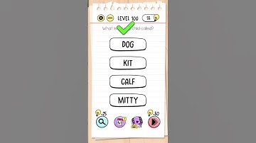 brain Test level 100 What is a cat