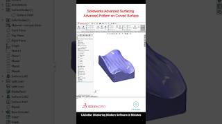 Solidworks Advanced Surfacing | Advanced Pattern on Curved Surface #solidworksadvancedsurfacing Net Worth