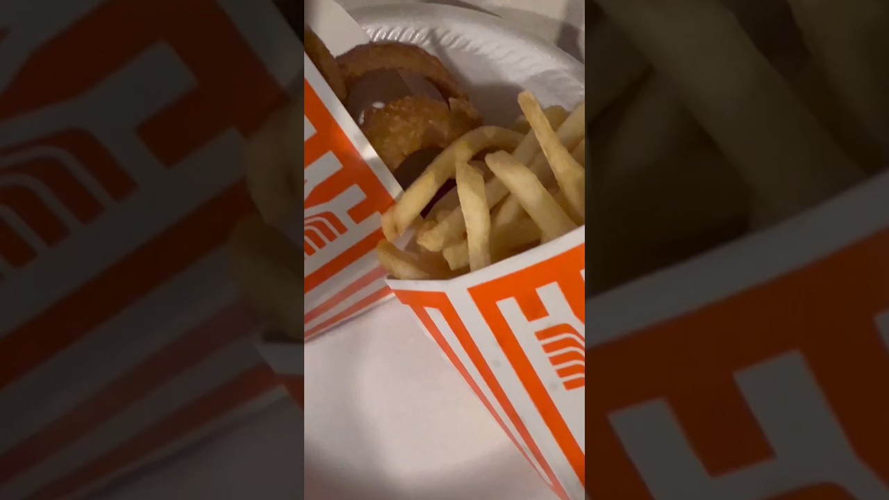 Eating Onion Rings, Fries and Oh What a BURGER… 