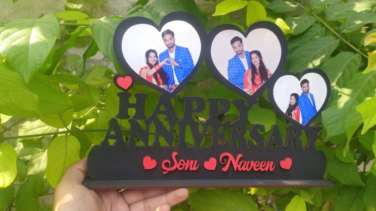 Happy anniversary customised frame 