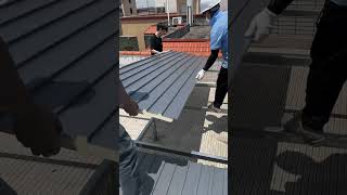 Steel structure roof construction #Professional matters #workout #steel #shorts #shortsfeed
