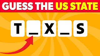 Guess The US States Without Vowels | Easy, Medium, Hard, Impossible Levels
