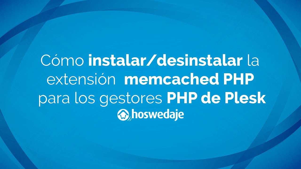 Cómo instalar/desinstalar la extensión memcached PHP para los gestores ...