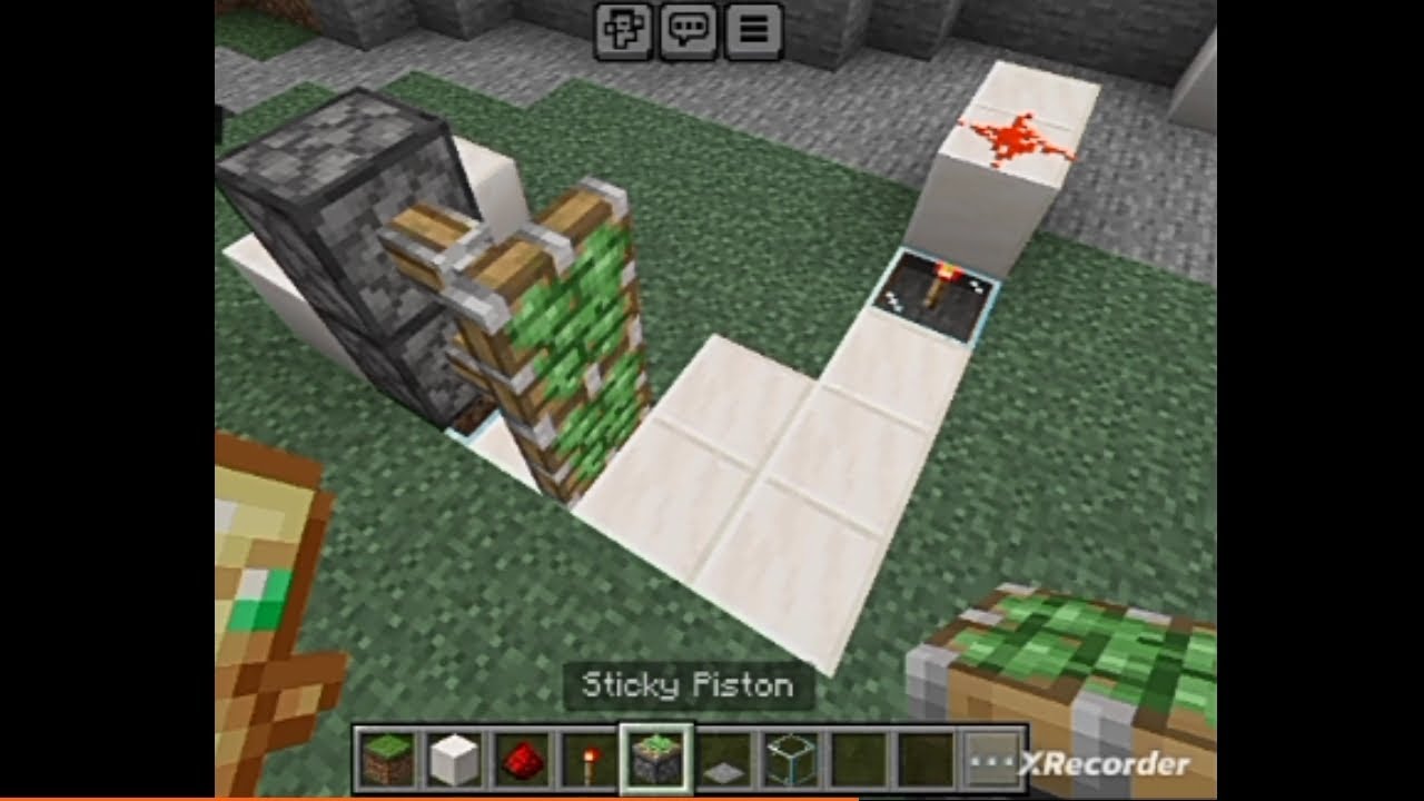 MINECRAFT HOW TO MAKE EASIEST AUTOMATIC DOOR 