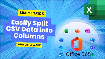 How to Easily Split CSV Data into Columns with TEXTSPLIT Formula 📊 | Excel Tutorial