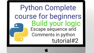 comments, escape sequences, print statement| tutorial#2| python course for beginners Urdu/Hindi