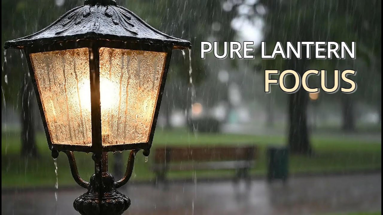 Cozy Street Lamp Rain | Deep Focus Ambience for Work & Study (3 Hours)