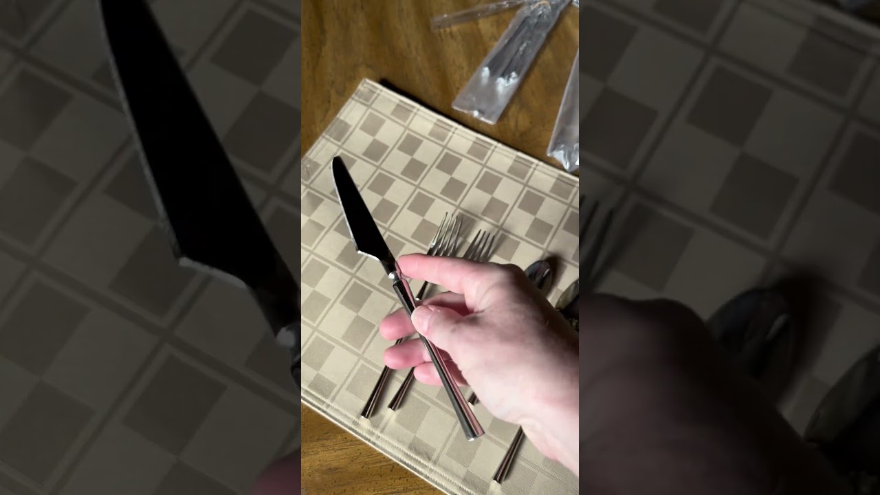 Modern classic cutlery silverware - Gugrida 20 piece flatware