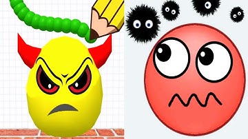 Draw To Smash vs Hide Ball - Satisfying ASMR Gameplay All Levels