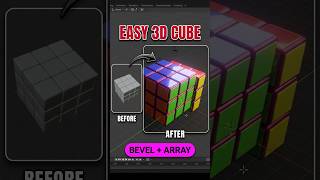 Details BLENDER HACK: Model a 3x3 Rubik's Cube in 2 Mins! 🧊✨ Update