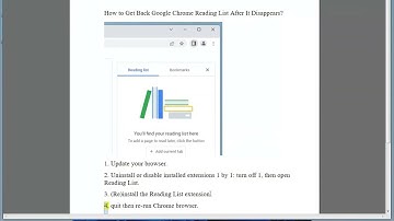 Get Back Google Chrome Reading List After It Disappears - Fix Google Chrome Reading List missing