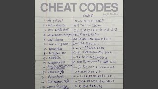 Cheat Codes