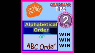 Alphabetical Order Quiz Level 2 ⚡ Can You Score 5/5?