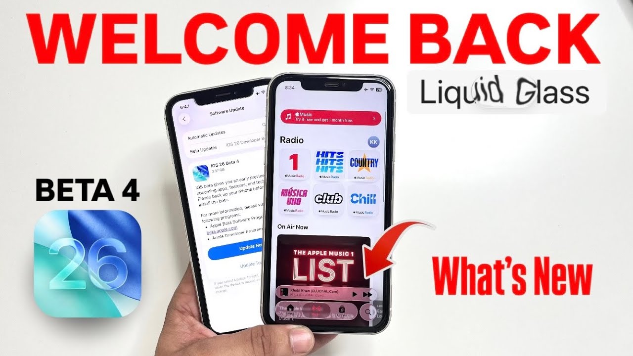 iOS 26 Beta 4 Released - Finally Liquid Glass Is Back - New Features ...