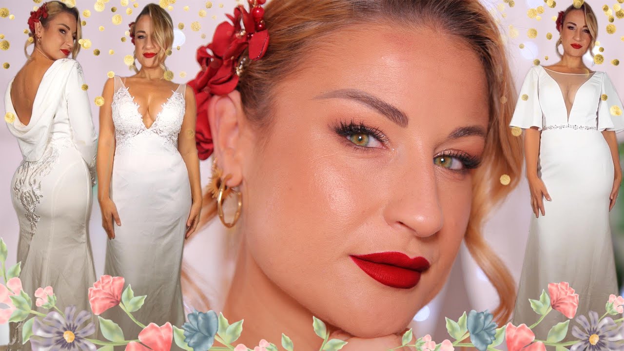 GRWM: Especial boda ME CASO (imaginariamente) 4 VESTIDOS DE NOVIA PARA EL DÍA DE MI BODA | JJs House