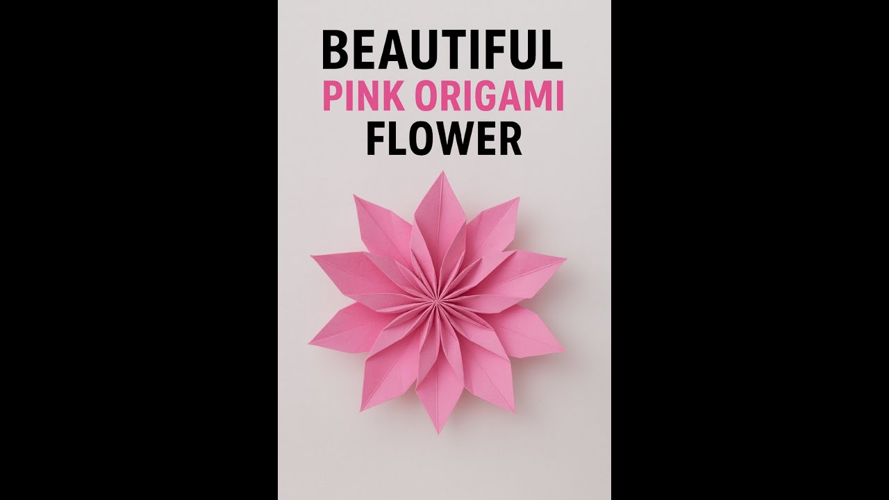 Beautiful Pink Origami Christmas🎄Ornament | Step-by-Step Paper ...