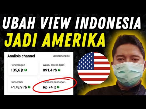 Tutorial Lengkap‼️Ubah Chanel  Penonton Indonesia Jadi Penonton  Amerika, Gaji Naik 5x Lipat