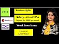 KPIT | DXC | PlanetSpark | MNC jobs | Freshers eligible | Salary - 4 to 6 LPA | Work from home