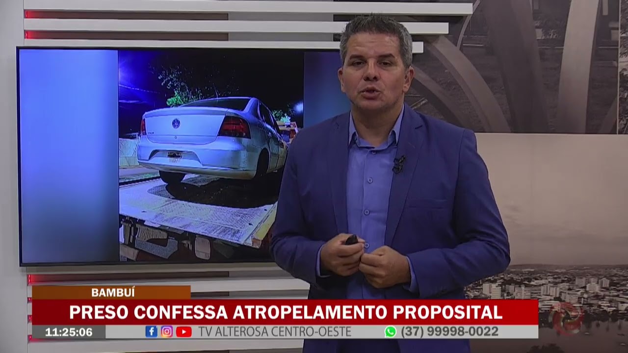 Bambuí: Preso confessa atropelamento proposital