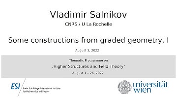 Vladimir Salnikov - Some constructions from graded geometry, I
