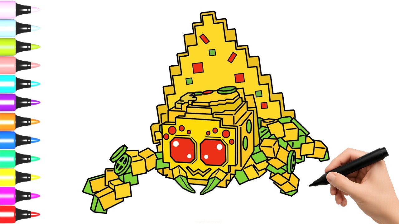 Como Dibujar a Nacho Spyder -  Steal a Brainrot ROBLOX