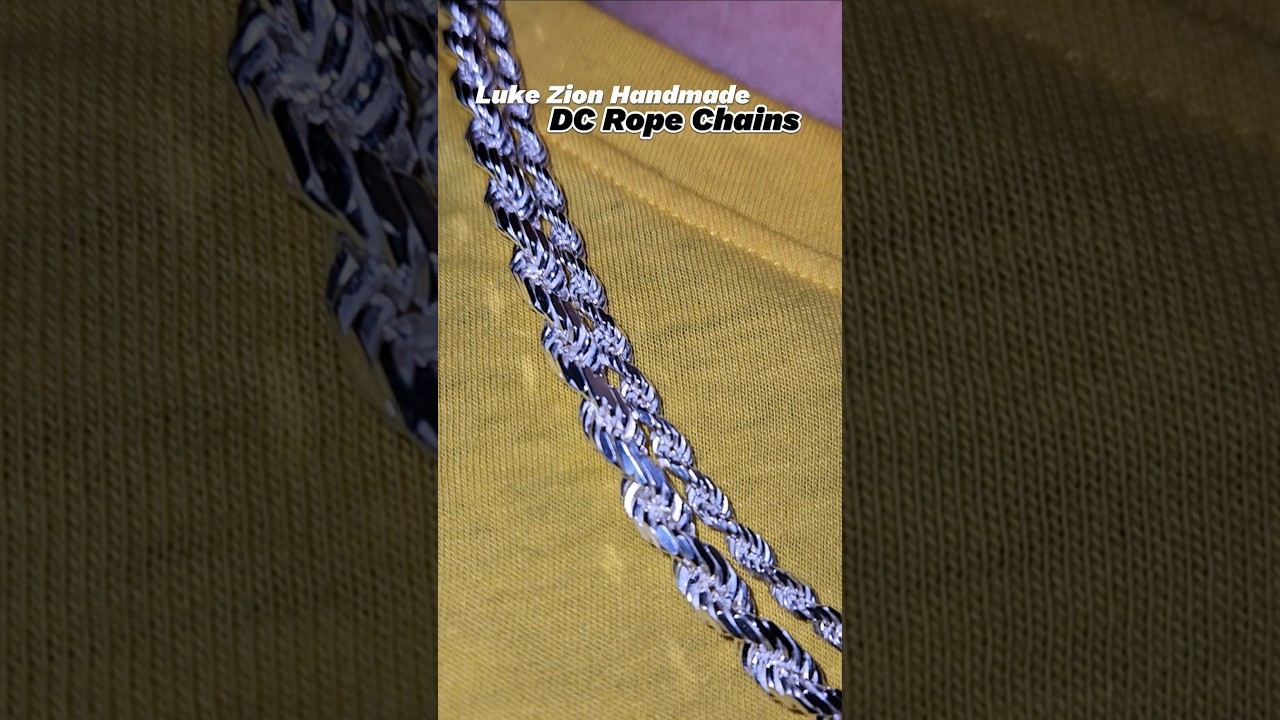 Luke Zion Jewelry's Handmade 3.5mm & 5.5mm DC Rope Chains! Like & Subscribe! 