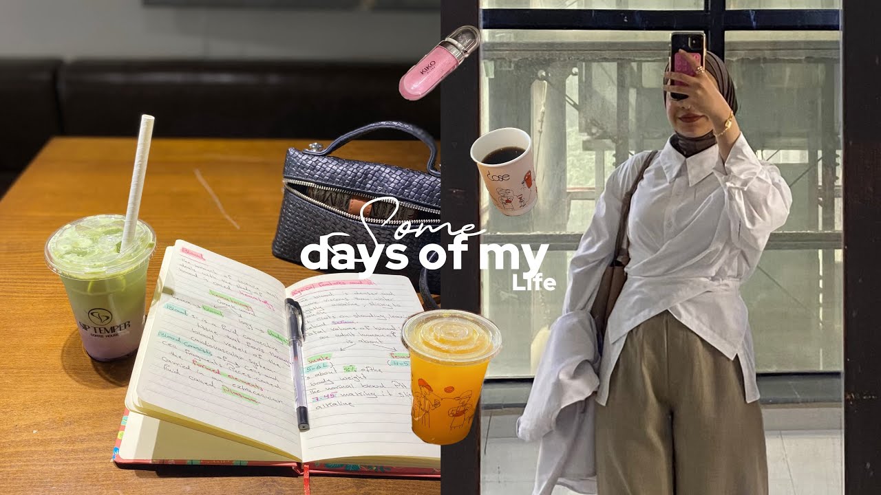 “أيام من حياتي كطالبة صيدلة 👩🏻‍⚕️✨