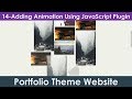 14/15: Apply Animation to Webpage using JavaScript Plugin | Create Responsive Bootstrap Website