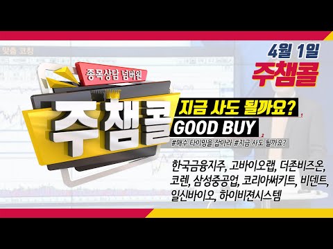 [MTN 주챔콜] 4월 1일 방송 - 매수 타이밍을 잡아라! GOOD BUY 지금 사도 될까요?