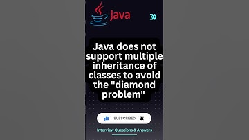 Why Java does not support multiple inheritance? #java #shorts #javaprogramming #javatutorial #coding