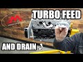 Turbo LS Oil Feed and Drain Locations