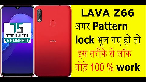 Reset Pattern Unlock Lava Z66 | Lava Z66 Hard Reset