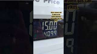 Water remover and 15 miles to the gallon discovery  and swollen gas can yikes. #listenable