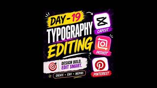Learn Typography Editing in 30 Days | Day 19#Typography #Editing #Design #Tutorial #Bangla