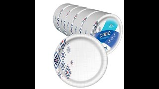 Dixie Everyday Disposable Paper Plates, 10 1/16 Inch Plates