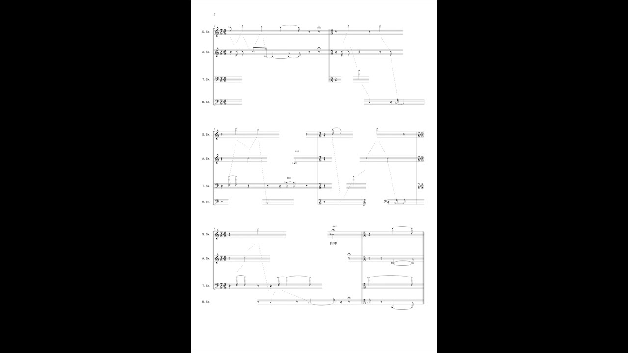 Claudio Sanna: Sei miniature per quartetto di Sassofoni (2022/2024)