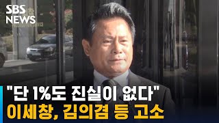 이세창, '청담동 술자리 의혹 제기' 김의겸 등 고소 / SBS